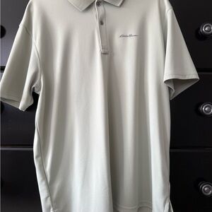 Eddie Bauer Men's Light Green Polo Shirt